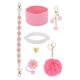 thumbnail image 3 of Juego De Accesorios Para Tazas, Bonitos Llaveros Con Dijes Para Actividades Al Aire Libre, Bolsos De Viaje, Color Rosa, 3 of 5