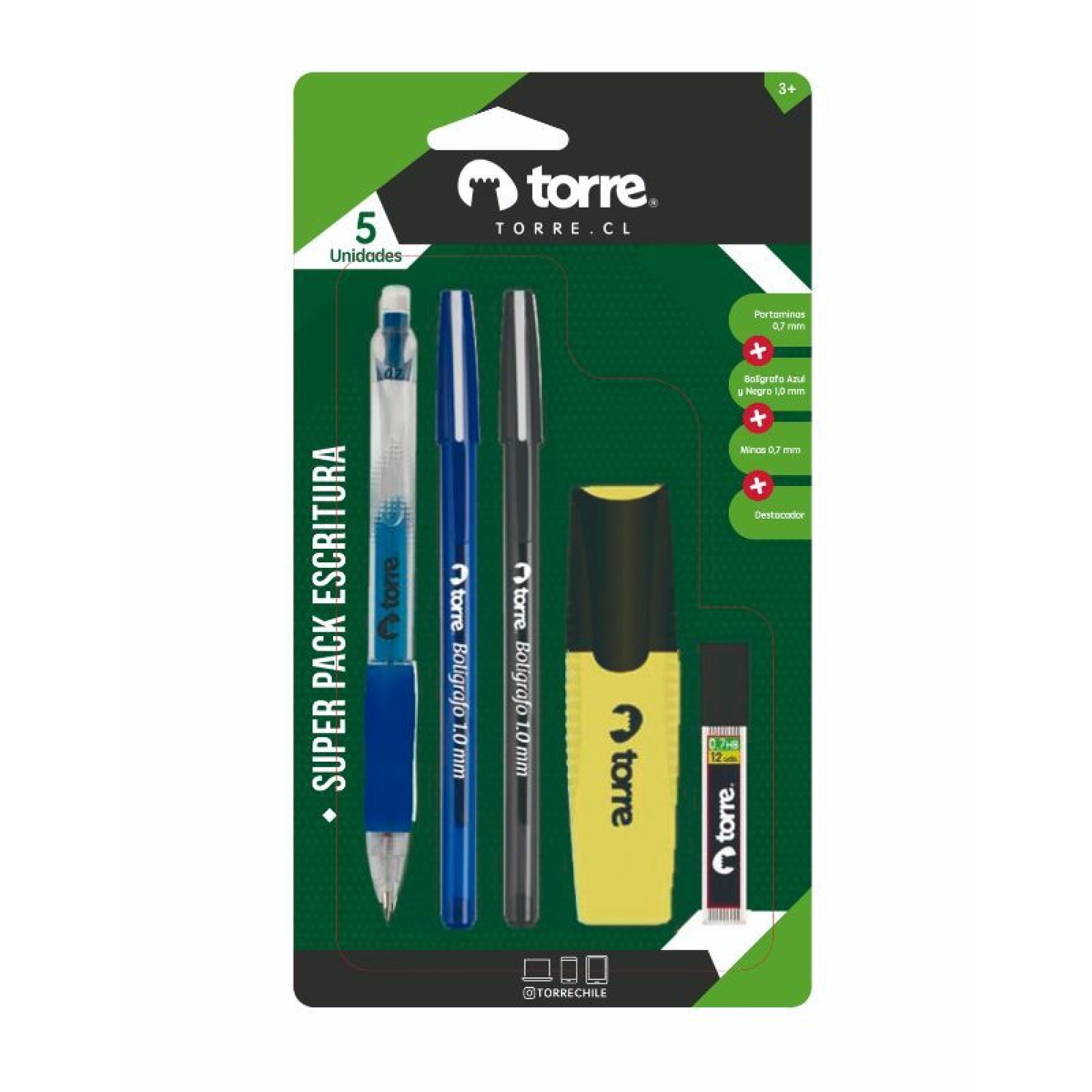 Bolígrafo Set Super Pack Escritura Torre