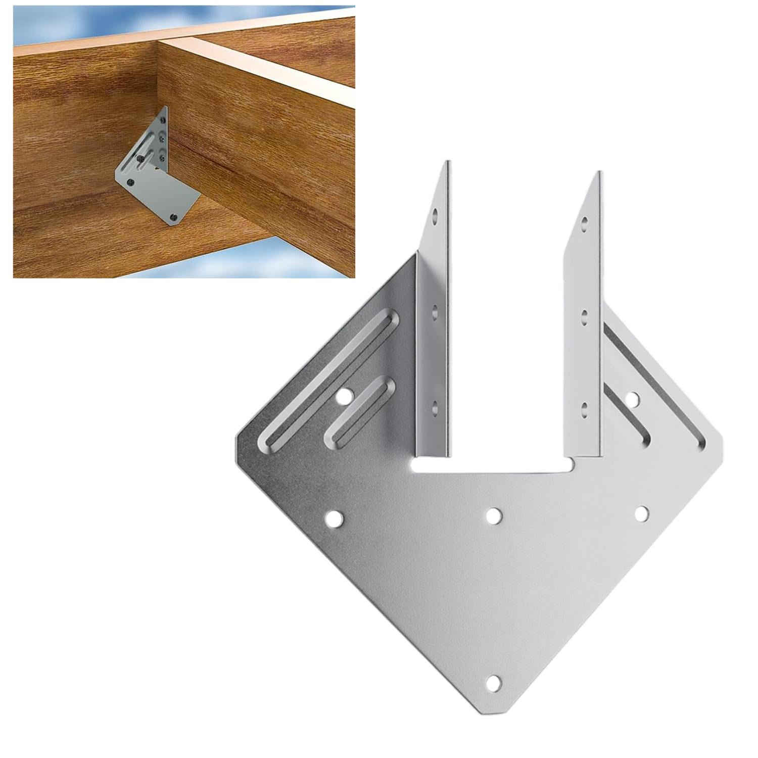 Genérico - Conector Soporte Fijación Viga H1 Madera Galvanizado