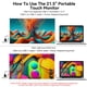 thumbnail image 3 of Monitor táctil Prechen 21.5" 1080P 75Hz HDMI USB-C, 3 of 9