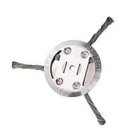 Magideal - Discos De Alambre De Acero De 5,91 Pulgadas Para Recortadora, Cabezal De Repuesto Sólido Para Cepillo Rotatorio De Malezas, Cabezal Para Desmalezadora 3 Cuchillas