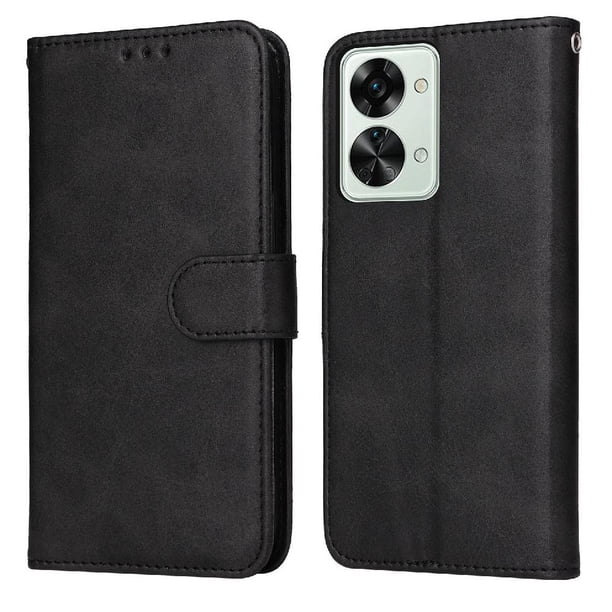 Funda Billetera para OnePlus Nord 2T con Porta Tarjetas y Soporte Ajustable Negro