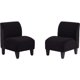 thumbnail image 3 of Sofa Lua 3 Cuerpos Más 2 Poltronas Felpa Negro, 3 of 5
