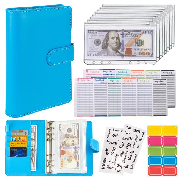 Carpeta de Presupuesto NICOOTH A6 con Sobres y Etiquetas