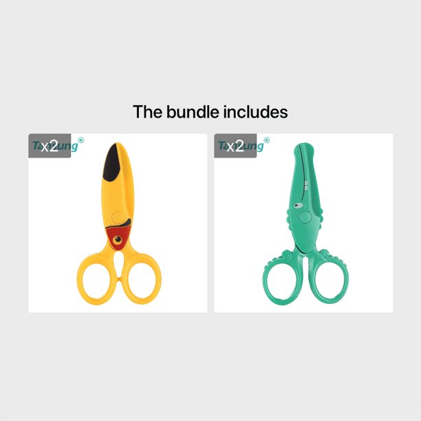 1pc TANSUNG 5" Craft Scissors For Kids, Multipurpose Office Scissors In Crocodile, Dolphin, And Crab Designs, For Sewing, Crafting, DIY Projects, Cutting Paper Or Plastic