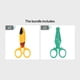 thumbnail image 1 of 1pc TANSUNG 5" Craft Scissors For Kids, Multipurpose Office Scissors In Crocodile, Dolphin, And Crab Designs, For Sewing, Crafting, DIY Projects, Cutting Paper Or Plastic, 1 of 5