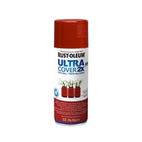 Rust-Oleum - Pintura En Spray Ultra Cover 2X Multiuso Rojo Colonial Brillante 340 G