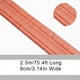 thumbnail image 1 of 1pc Self-Adhesive Flexible Foam Molding Trim, 90"x 3" 3D Sticky Decorative Wall Trim Lines Skirting Baseboard Border, Waterproof Wallpaper For Living Room And Home Decorations, 1 of 3