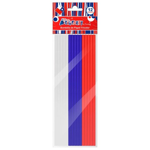 Big Party - Pack X 4 Bombilla Papel X 12 –