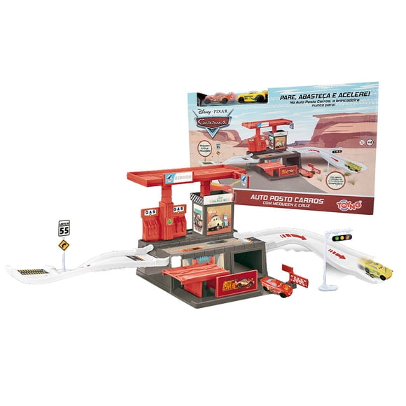 Playset Estacion De Servicio Cars