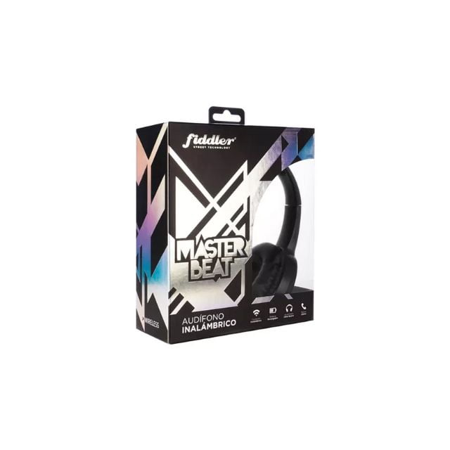 Audifonos Inalambricos Bluetooth Master Beat Negro Fiddler
