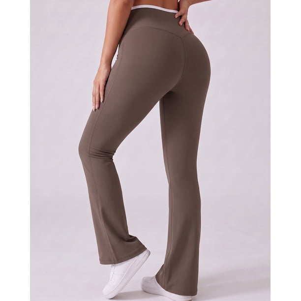Calza Flare Tiro Alto Mujer Viral Premium - W2508