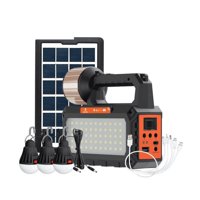 Aventura Store - Kit Solar Emergencia Camping Ampolletas+Linterna+Usb+Radio