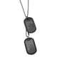 thumbnail image 2 of Collar con Placas de Identificación De Acero Inoxidable Negro, 2 of 3