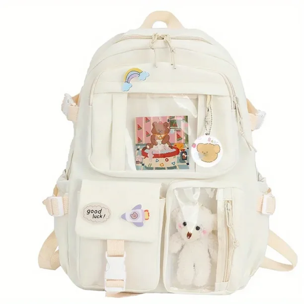 New Backpack Lightweight Large Capacity High School Student Bag Korean Version of Casual Fresh Girl Backpack