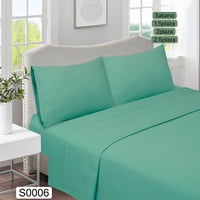 Todo Hogar Santiago De Chile - Sabana Lisa King Verde Agua