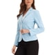 thumbnail image 4 of INSPIRE CHIC Blazer de Trabajo para Mujer con Solapa, Manga Larga, Chaqueta de Traje Azul XS, 4 of 6