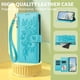 thumbnail image 4 of Funda Billetera Floral en Relieve iphone15 plus con Tarjetero y Cremallera Verde, 4 of 6