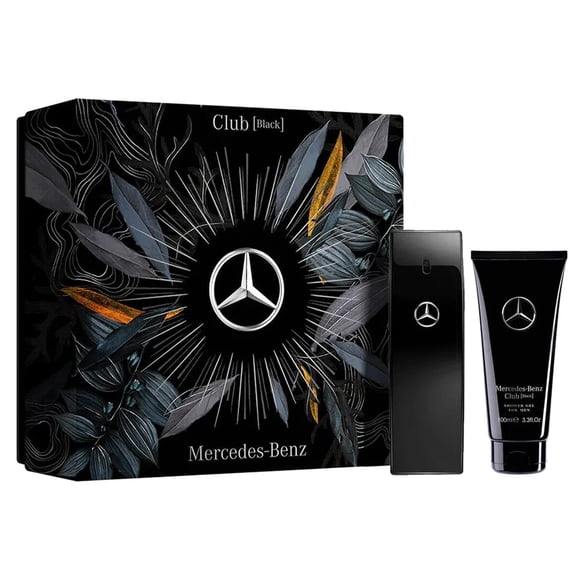 Perfume Mercedes-Benz Club Black EDT 3.30 oz 100 ml Set de 2 piezas