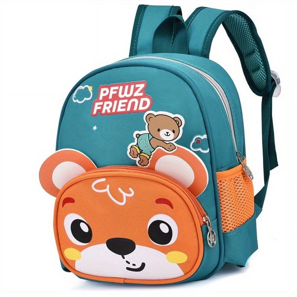 Children's Backpack Cartoon Tiger Rabbit Schoolbag Suitable For Aged 1-6 Kids Schoolbag Lightweight Backpack