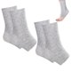 thumbnail image 1 of Calcetines de compresión AQOYNQ, 2 pares, bambú gris, talla única, 1 of 7