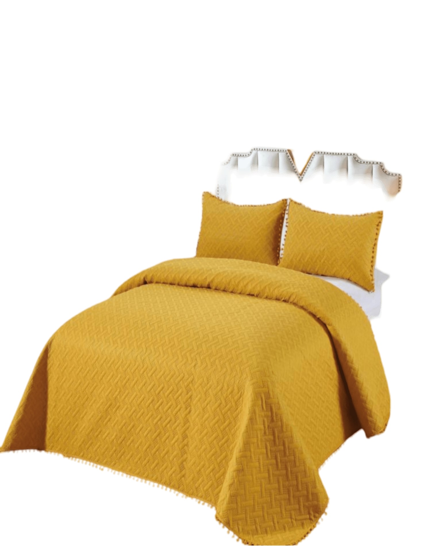 Todo Para El Hogar - Cubrecama De Verano Con Pompones - Fresco Y Elegantes 1.5P