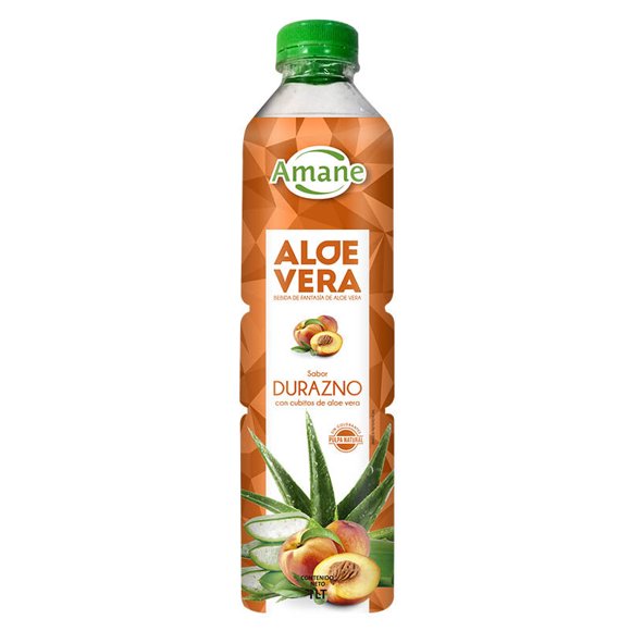 Bebida Aloe Vera Durazno Botella, 1 L