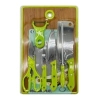 Genérico - Set Utensilios Cocina Tijera Cuchillo Afilador Pelador