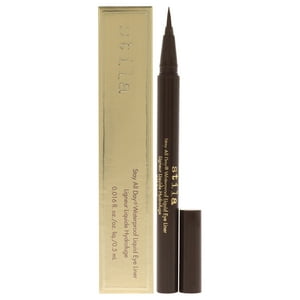 Stila - Delineador De Ojos Líquido Resistente Al Agua Stay All Day - Marrón Oscuro De Para Mujer - Delineador De Ojos De 0,016 Oz