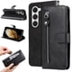 thumbnail image 1 of Funda con Cremallera para Tecno Spark 40 Pro, Carcasa Cartera de Cuero PU con Soporte y Tarjetero, 1 of 5