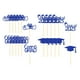 thumbnail image 1 of 24 Uds. Felicidades Pastel Selecciones Cupcake Toppers Para Accesorios De Fotos Reunión Cumplea?os Azul, 1 of 5