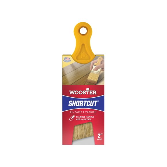 Paintbrush Wooster Z3215-2 Shortcut, cerdas blancas en ángulo de 2 pulgadas