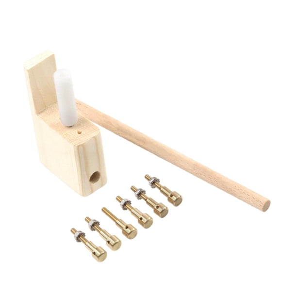 Kit de reparación de pines de puente de guitarra para caja de resonancia de guitarra, reparación profesional, portátil, compacto, mejora el volumen de Tipo de perno de cobre
