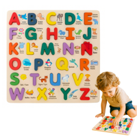 Linea Sport - Abecedario De Madera Bilingüe Juego Didáctico Infantil Letras