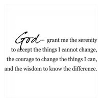 Rienda Libre Graphics - Decomural God Grant Me The Serenity Bible Verse Ws-15114