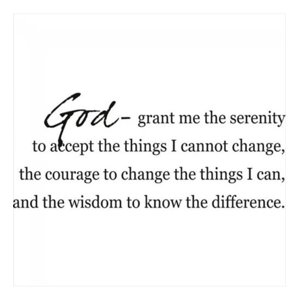 Rienda Libre Graphics - Decomural God Grant Me The Serenity Bible Verse Ws-15114