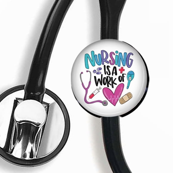 Etiqueta de identificación para estetoscopio Ajux personalizada para enfermeras y médicos
