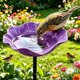 thumbnail image 1 of Estacas jardín flor metal hechas mano 4 uds baño pájaros estación riego abejas jardín, 1 of 7