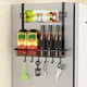 thumbnail image 2 of 1pc Nali-free Kitchen Refrigerator Storage Rack, Side Door Storage Hanging Rack, Stainless Steel Wall-mounted Side Hook, Kitchen Utensil Rack, Cooking Rack, Kitchen Utensil, 2 of 3