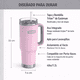 thumbnail image 2 of Travel Mug Ac Inox Icon 1 2l Sunset Pink, 2 of 8