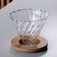thumbnail image 3 of Verter sobre cafetera - 20 OZ / 600ML Servidor de café de carafa de vidrio con goteador / filtro de café de vidrio, conjunto de cafetera de goteo para el hogar o la oficina, 1-5 tazas, 3 of 3