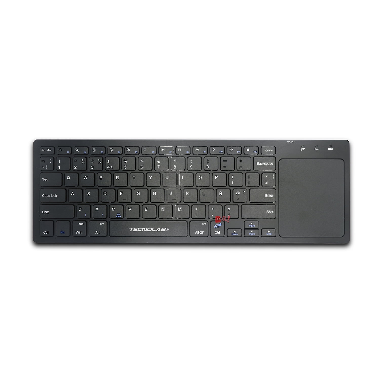 Tecnolab - Teclado Bluetooth Inalámbrico Con Touchpad - Ps