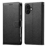 Foxdock - Funda Para Iphone 16 – Cuero Premium, 3 Ranuras Para Tarjetas, Protección Contra Impactos