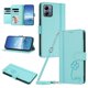 thumbnail image 1 of Funda Cartera Trébol para Motorola Moto G14 4G con Ranuras Tarjetas y Carga Inalámbrica Verde menta, 1 of 6