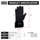 thumbnail image 5 of Guantes de invierno UGG para mujer, de piel, resistentes al agua, color negro, 5 of 5