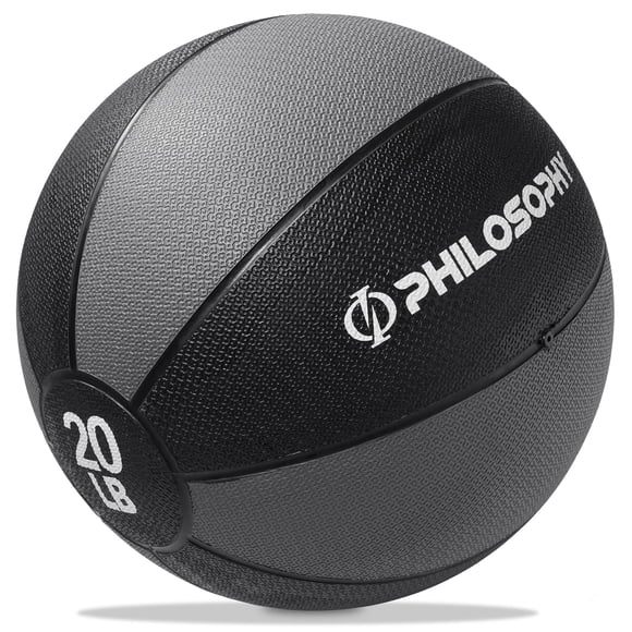 Balón Medicinal Philosophy Gym, 9 kg - Balón de Fitness Pesado Antideslizante