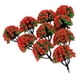 thumbnail image 3 of 10 Piezas Modelo De árboles De Flores Paisaje Verde Paisaje Para Diorama Rojo, 3 of 5