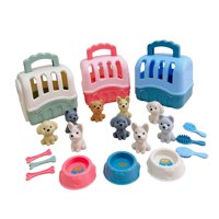 Bothyi - Set De Juego De 24 Piezas De Cuidado De Mascotas Realista Y Detallado Para Niñas Y Niños De 3, 4, 5 Y 6 Años