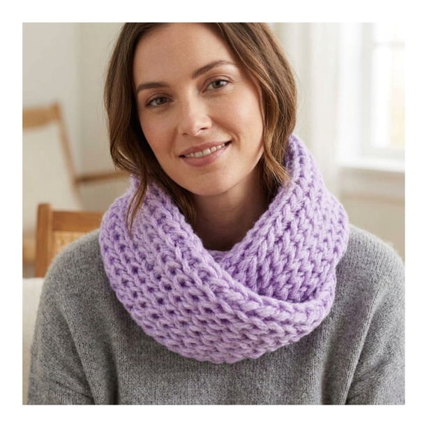 Bufanda Cuello Estilo Punto Inglés Lana Invierno Abrigado