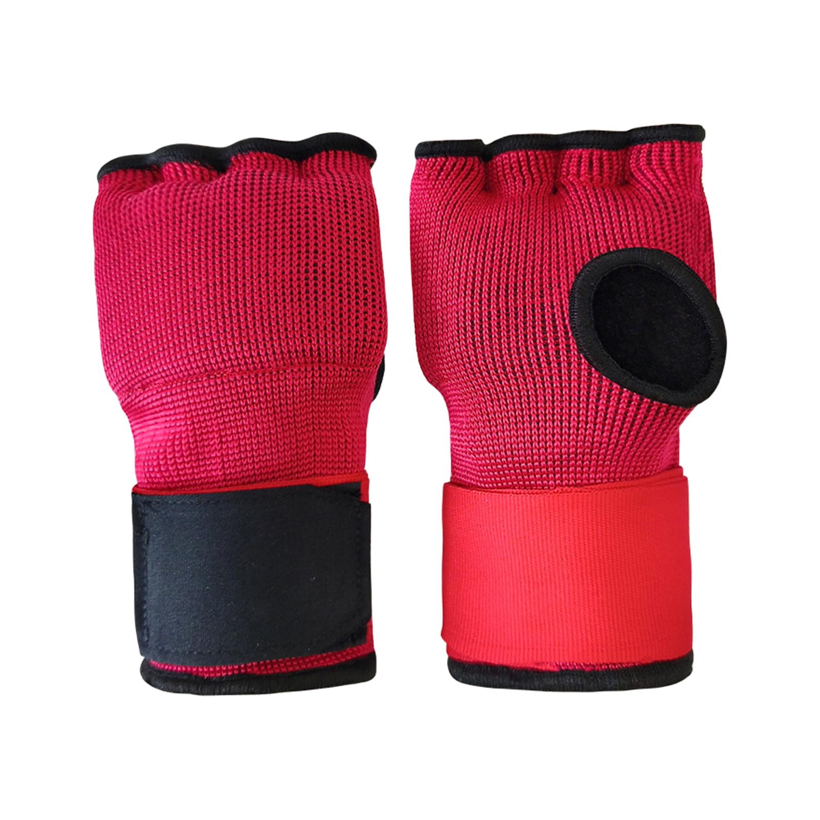 Ioensy - Vendas De Mano Para Entrenamiento, Guantes Interiores De Boxeo Para Deportes De Artes Marciales Mma, Color Rojo